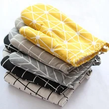 1 шт утолщенная сетка хлопчатобумажная духовка перчатка термостойкая рукавица кухонная рукавица и прихват для микроволновой печи Изолированная Нескользящая Перчатка Прямая поставка