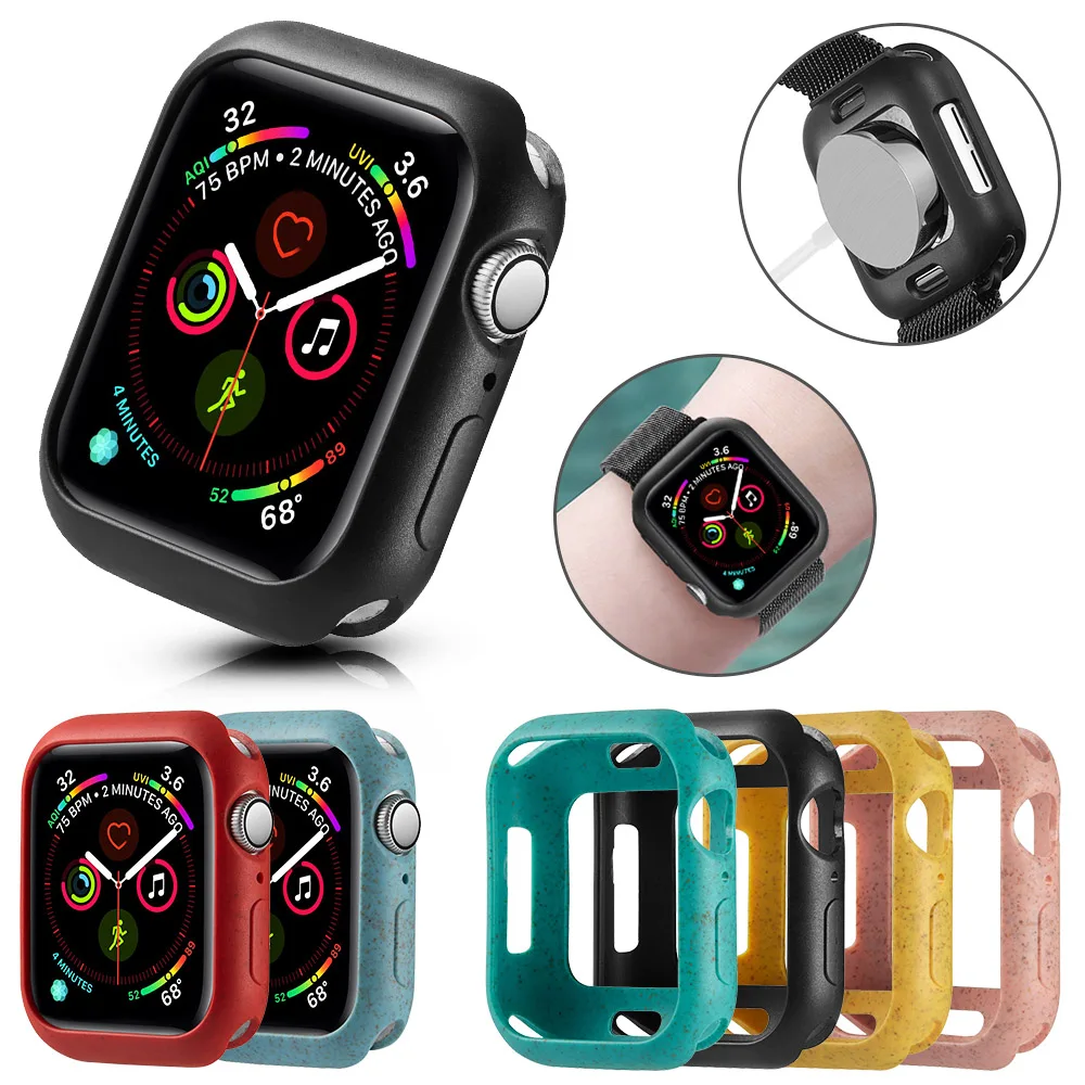 Тонкий мягкий чехол из ТПУ для Apple Watch SE Series 6 5 4 40 мм 44 мм|Часы Чехлы| |