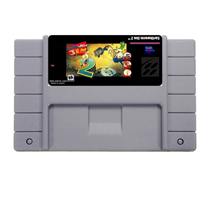 Горячая Распродажа! 16-битный 46pin карточки для Супер игры-Earth Worm Jim 2 | Электроника