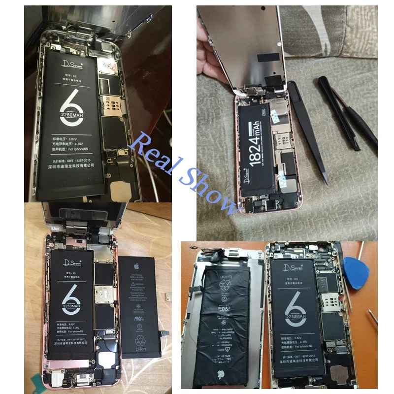 Высокая Ёмкость литий Батарея для Apple iPhone5 5SE "6plus 7plus 6s Замена батареи Внутренняя батарея для телефона 3510 мАч 3400 мАч