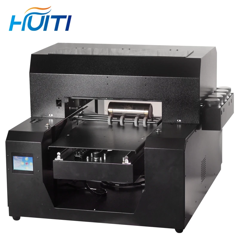  HuitiCylinder UV Printer Flatbed Printers 3D Textured Raised Embossed Printing Machine for Bottle 2