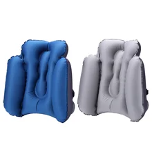 Portable Air Inflatable Waist Pillow Press Cushion Leisure Office Chair Travel Pillow Support Lower Back Cushion Storage Bag New