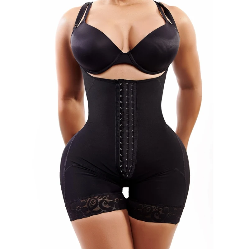 Lace Shaper Slimming Shorts Classic Center Butt Lifter Effect Faja Women Slimming Fajas Lace Body Shaper Flatter Figure