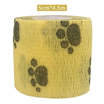 Kleurrijke Cartoon Print Sport Zelfklevende Elastische Bandage Knie Ondersteuning Pads 4.5m Pols Enkel Protector Palm Schouder Wrap Tape