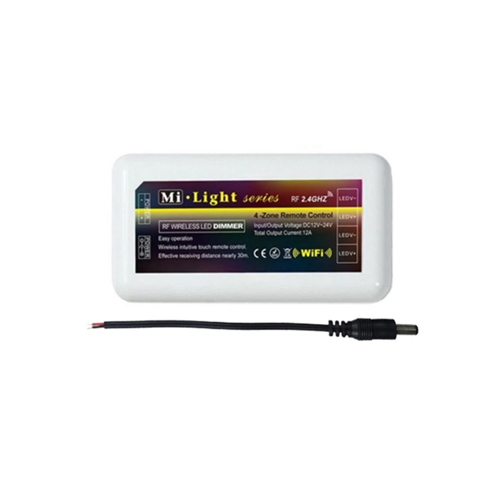 Бежевый MiLight FUT035 светодиодный диммер контроллер 2,4G Беспроводной RF 4-Зона CT пульт дистанционного управления для Цвет Температура светодиодные полосы DC12-24V - Цвет: Бежевый