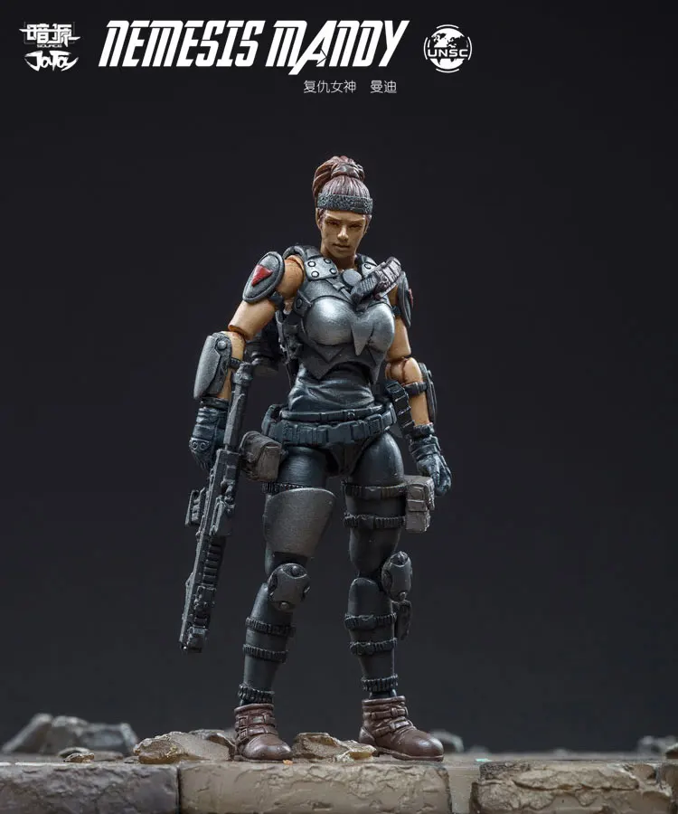 JOY TOY 1/25 солдатики аниме фигурка женщины солдат "Ангел мести"-LENGYUE праздник/подарок на день рождения - Цвет: Серебристый