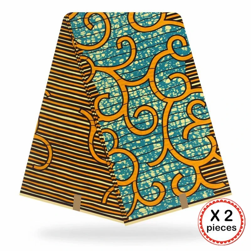 Анкара африканская ткань 12 ярдов Хлопок нигерийский стиль швейная африканская вощеная ткань принтом Гана для свадебного платья 11031