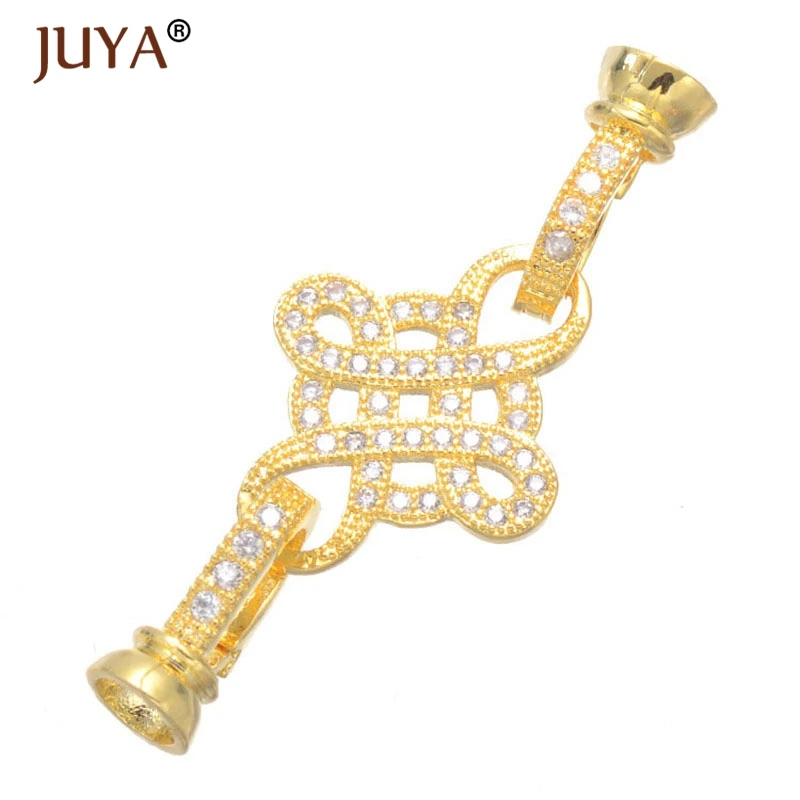 3 Types of Fashion Jewelry Clasps Hooks For DIY Beaded Bracelets Necklaces Jewelry Making Accessories - Цвет: gold