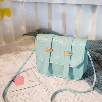 

Mini Small Square Bags For Women 2020 New Trend Ladies Shoulder Bag PU Solid Color Buckle Messenger Bag Small Square Handbag