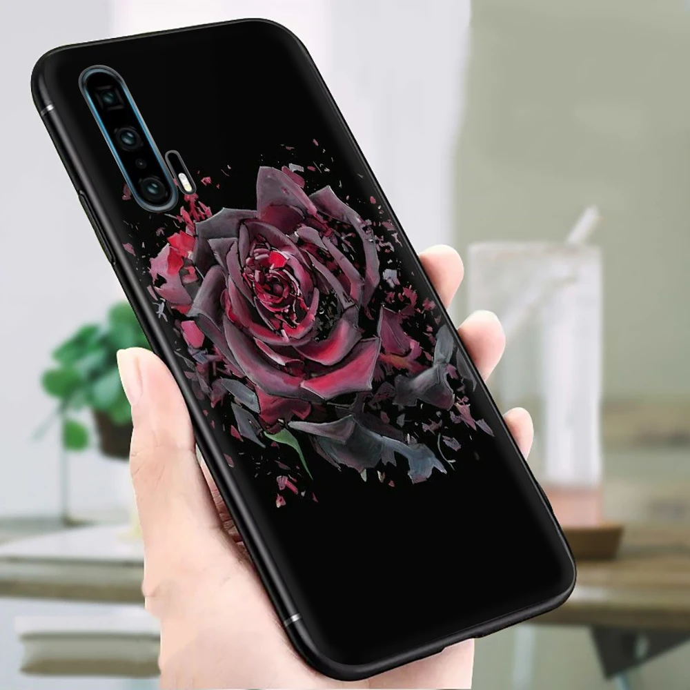 B7 Светящиеся розы в темноте красивый силиконовый чехол для телефона huawei Honor 6A 7A 7C 7X 8C 8X8 9 10 Lite Note 10 view 20 9X pro - Цвет: B7