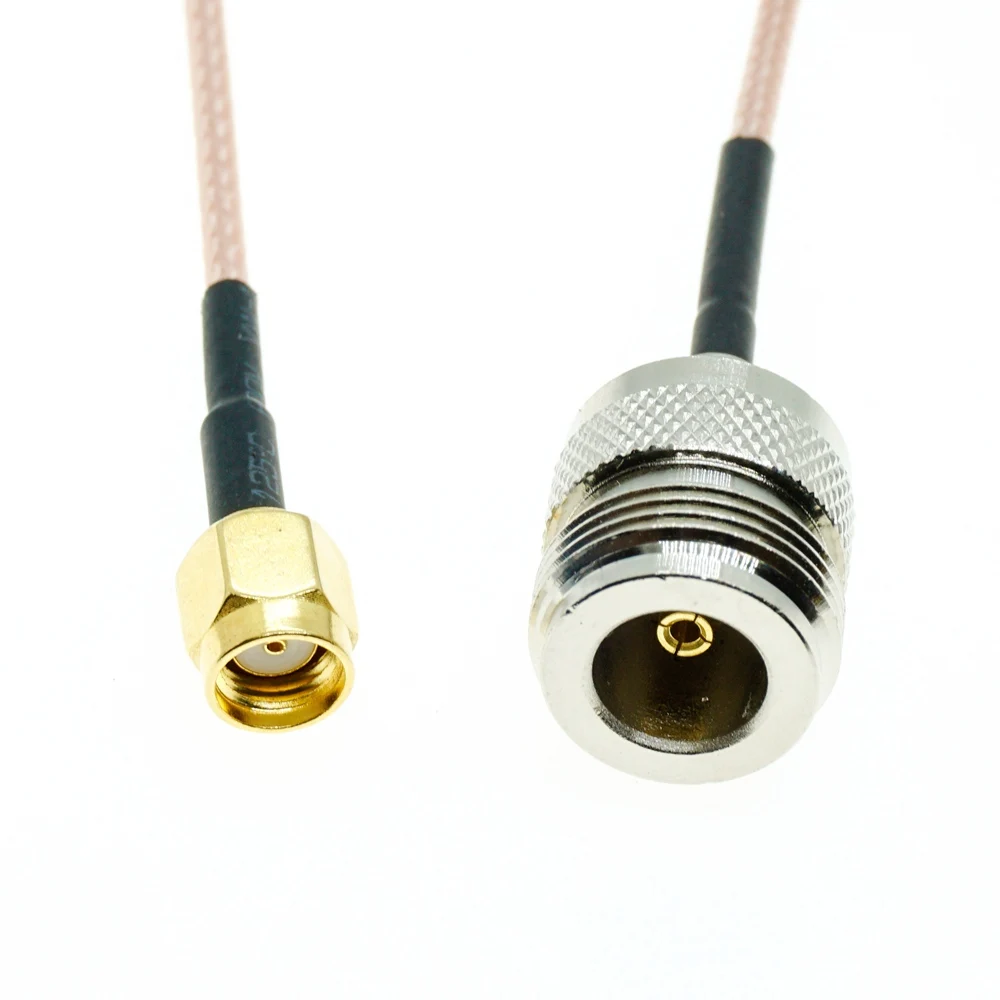 

RPSMA Male RP-SMA Male to N Female Jack Connector Pigtail Jumper RF RG316 Cable