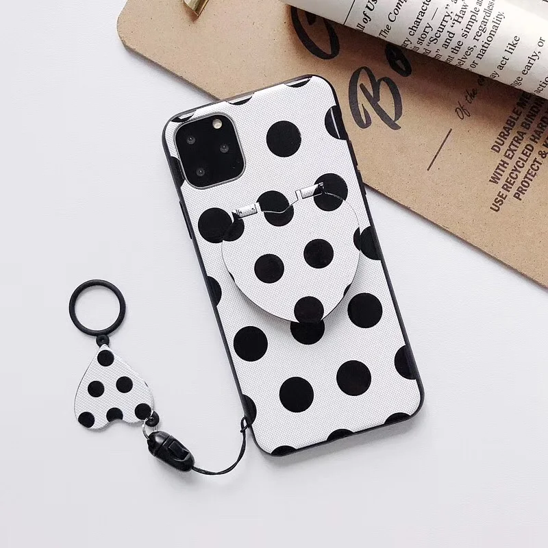GlamPhoneCase волновой точечный кронштейн, чехол для телефона для iPhone11Pro/Max X XS Max XR Мягкий силиконовый чехол для iPhone11 7 8 6 6s Plus