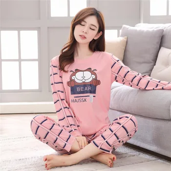 

Cute Home Clothes Women Pajamas Set Women Long Sleeve Pjs Women