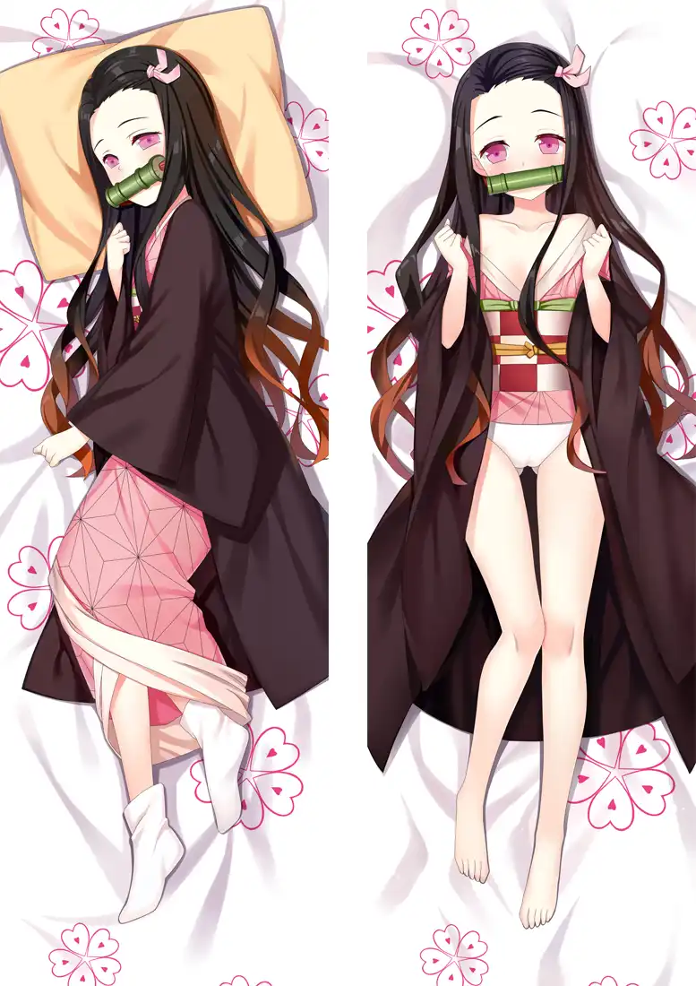 Mmf Hot Manga Démon Tueuse Kimetsu No Yaiba Sexy Nezuko Kamado Taie Doreiller Dakimakura Corps Taie Doreiller