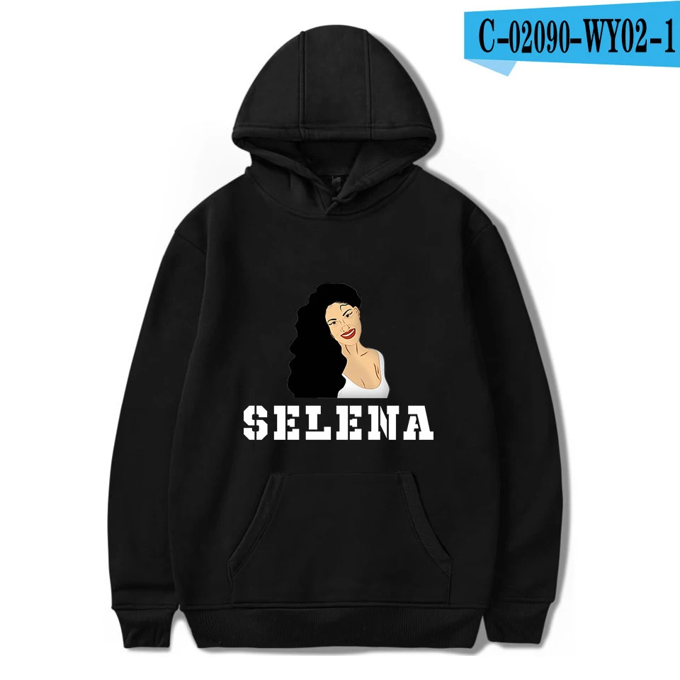 Selena quintanilla Горячая Спортивная одежда черные популярные толстовки для женщин и мужчин подходящий Повседневный свитер с капюшоном пуловер зимняя Толстовка для женщин - Цвет: As picture