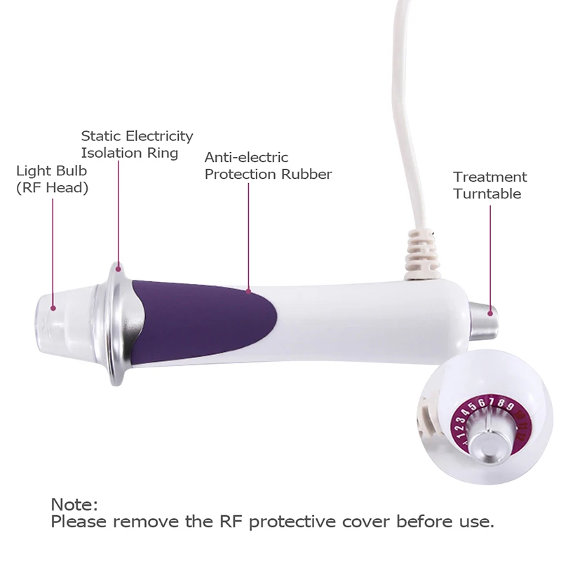 5 In 1 Radiofrequency Facial Wrinkle Remover Beauty Instrument Microcurrents For Face Repair Skin Household Pore Cleaner Tool