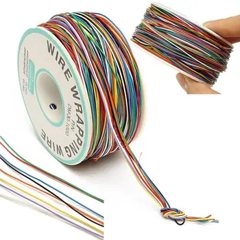 

250M 8-Wire Colored Insulated P/N B-30-1000 30AWG Wire Wrapping Cable Wrap