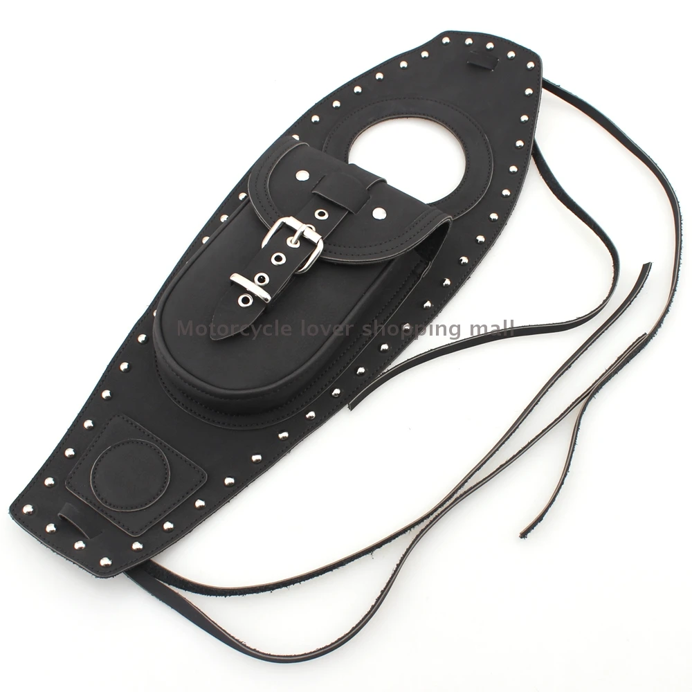 Motorcycle tank bag PU Leather Fuel Tank Bag Gas Tank Pad Cover Fits for Harley Davidson Sportster 883 1200
