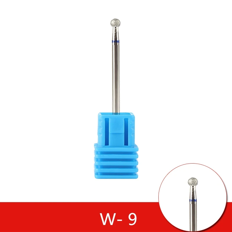 9 10 types Anticorrosive Diamond Nail Drill Milling Bits Cuticle Cutter for Manicure Nail Files Electric Mills Grinder Tool - Цвет: 9