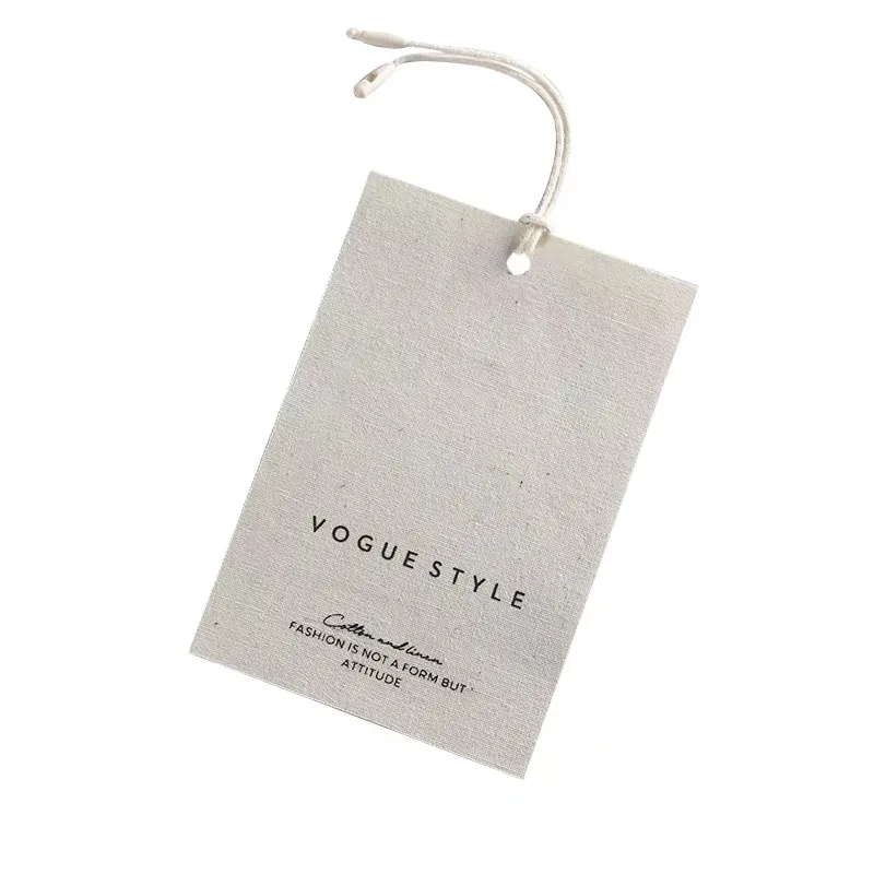 

Custom High-End Cloth Hanging Tags
