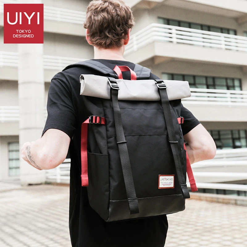 Мужской рюкзак повседневный на молнии с пряжкой школьная сумка мужской