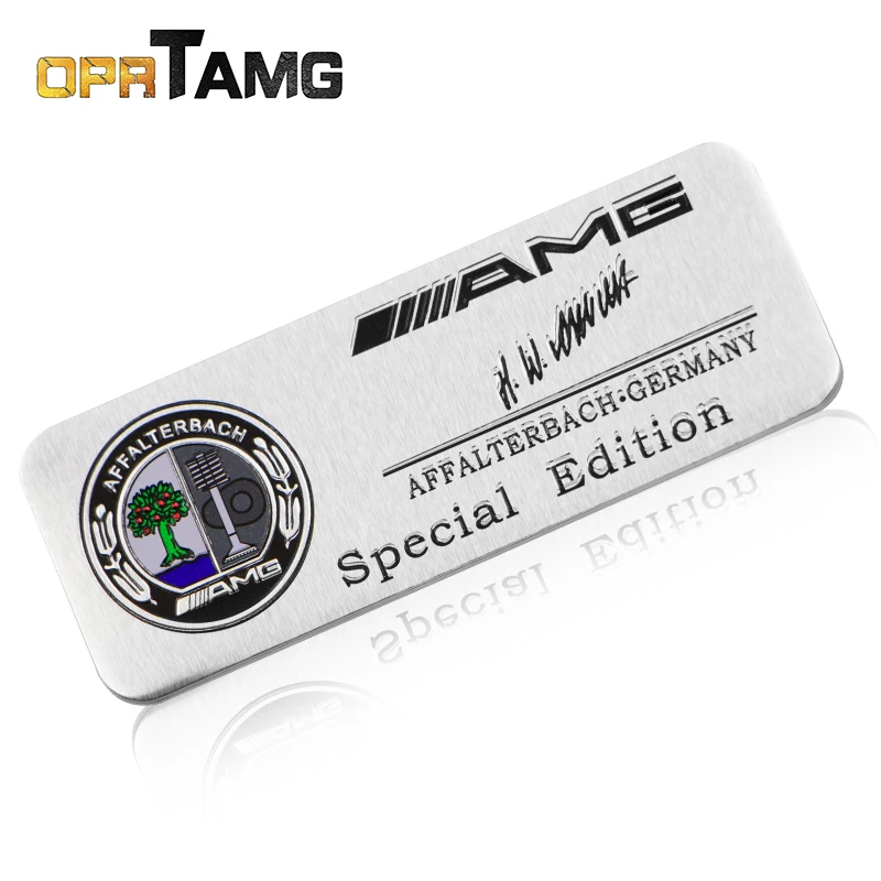 Car Metal Label 3D Apple Tree Metal Label Stickers for Mercedes Benz AMG W204 W203 W212 W211 W124 W210 GLC GLE CLA GLA W205 W213