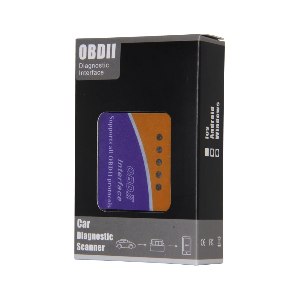 ELM327 V1.5 OBD2 OBDII сканер Bluetooth 2,0 инструмент диагностики авто obd obd2 elm 327 16pin диагностический сканер для OBDII протокол