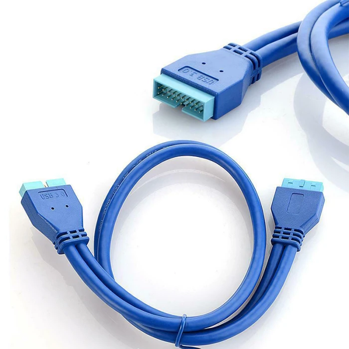 USB 3,0 материнская плата 20 Pin гнездо «Папа-мама» удлинитель Кабель H-best
