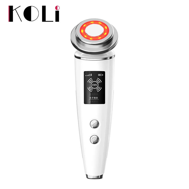  EMS LED Photon Light Therapy Beauty Device Anti Aging Face Lifting Tightening Eye Facial Skin Care 