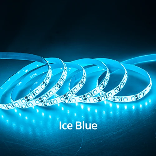 Ice Blue DC12V LED Strip 2835 SMD High Bright 120LEDs/m 5m Flexible Neon Ribbon LED Tape Light Rope Warm White Red Green Blue Yellow Pink - Испускаемый цвет: Ice Blue