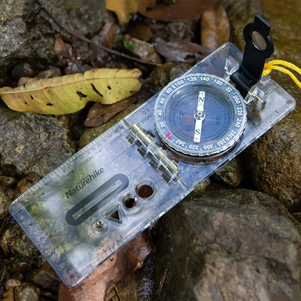 Туристический компас для кемпинга портативный походный походная линейка лупа для карты жидкостный компас Профессиональный Мини Компас
