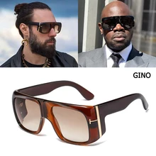 JackJad модные негабаритные защитные очки в стиле гино градиентные солнцезащитные очки крутые мужские солнцезащитные очки с металлическим градиентом Oculos De Sol 95208