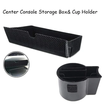 

Car Style Center Console Storage Box Drawer Tray Cup Holder for Tesla Model X Model S 2012 -2019