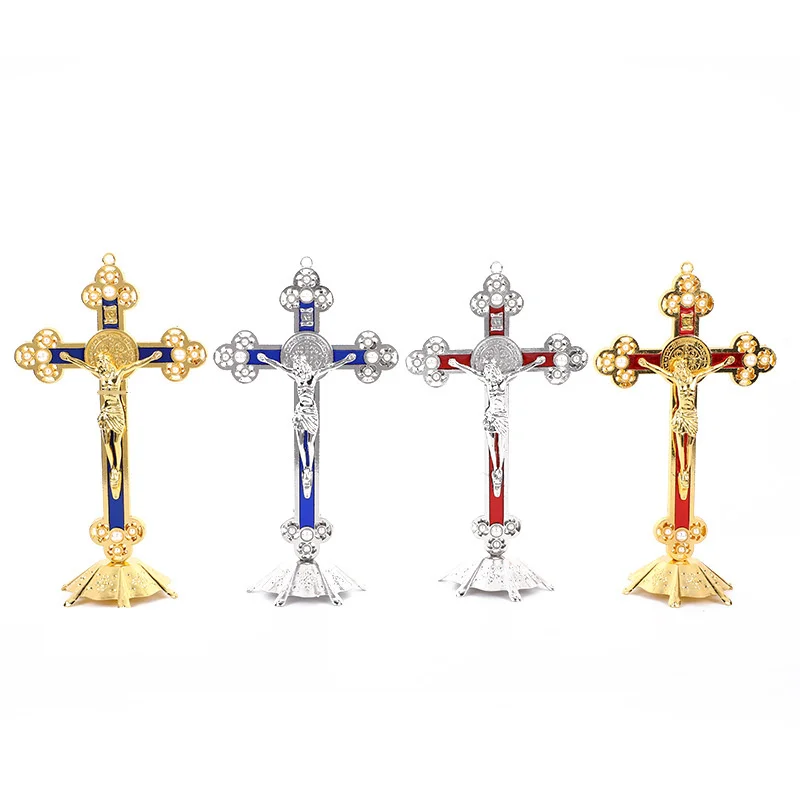 

Jesus Cross Christianity Catholic Orthodox Cross Home Decoration Cross Pectoral Church Crafts Gift