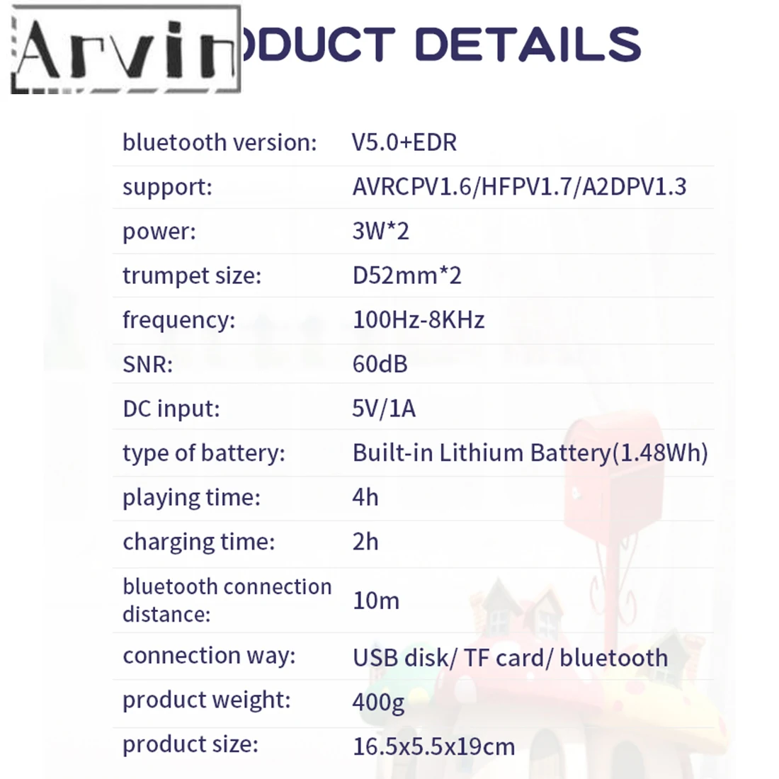 Children Portable Bluetooth Speaker Wireless Soundbar Karaoke Machine With Microphone Interactive Toy Gift For Kids-Black White