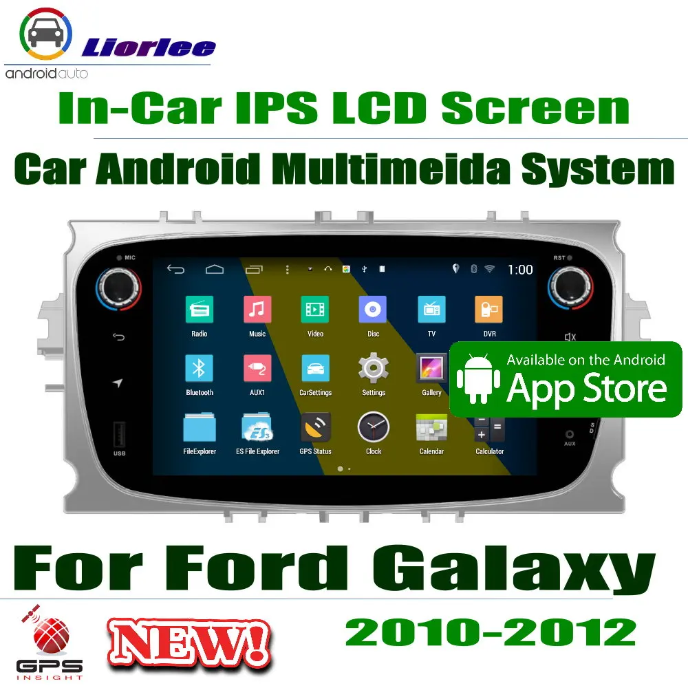 Carplayer Android System Core A53 PX5 7 &quotHD IPS ЖК-экран для Ford Galaxy 2010-2012 радио плеер GPS Navi