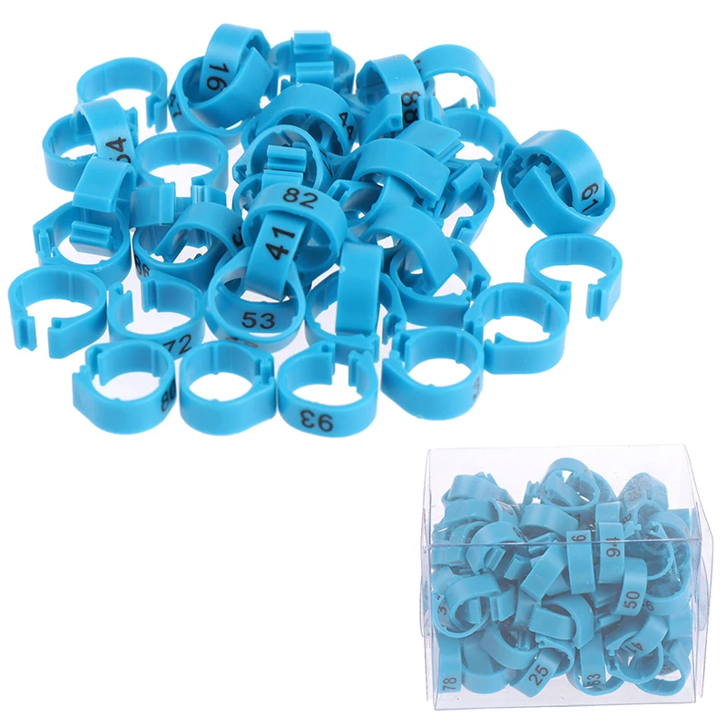 100Pcs Adjustable Poultry Foot Ring Bird Pigeon Chicken Signage Farm Animal Carriers Poultry Foot Ring
