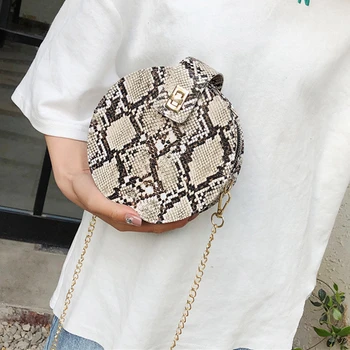 

Luxury Serpentine Handbags Women Bags Designer Retro Portable Small Circuar Bag Chains Shoulder Messenger Bag Handbag for Girls