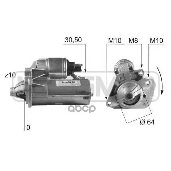 Стартер Renault/Nissan 1.5dci 1.4kw 01- Era арт. 220396