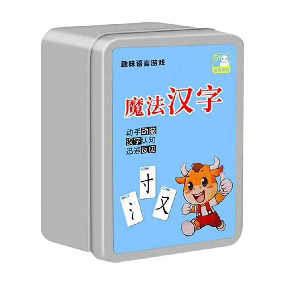 120Pcs Magic Chinese Characters Card Parent-Child Literacy Puzzle Game Kids Gift | Игрушки и хобби