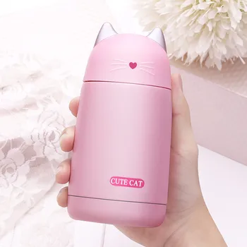

Student Water Cup Thermos Cup Vacuum Mug Cute Cat Kid Thermos Stainless Steel Hot Water Bottle Travel Cup Kids Willl Like It #yl