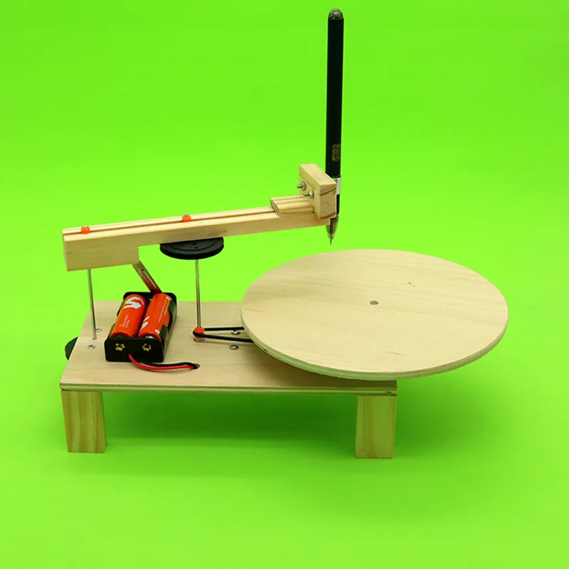 

DIY Science And Technology Small Production Invention Electric Drawing Machine Handmade Children Assembled Material Model Toy