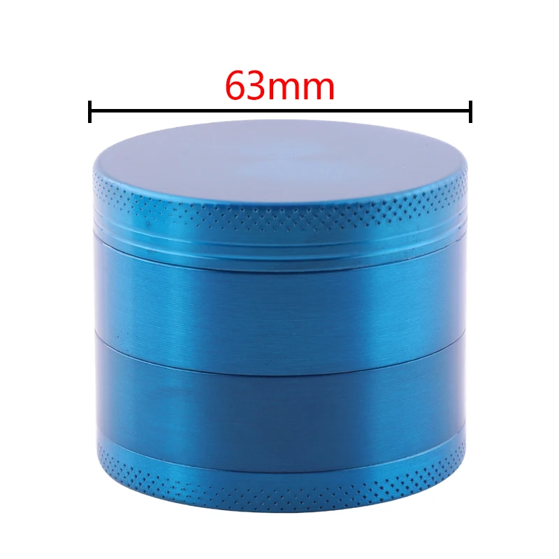 Zinc Alloy Smoke Grinder Herb Tobacco Crusher 63mm 4 Layer Herbal Metal Grinder Smoking Accessories herb grinder smoking accessories tobacco smoking accessories tobacco grinder