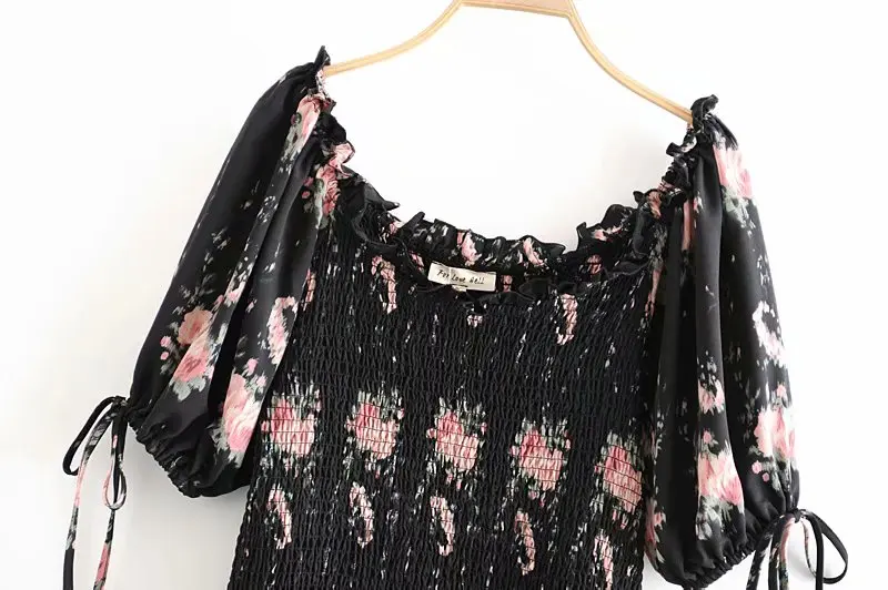 Boho loveshackfancy осеннее платье бежевое с коротким рукавом и оборками тонкое праздничное ins bloggers особый интерес мини-платье женское