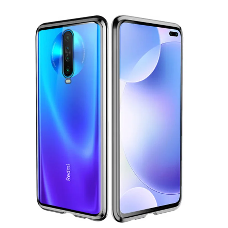 Для Xiaomi Redmi K30 pro металлическая двухсторонняя задняя крышка из закаленного стекла Redmi K30 pro 5G Алюминиевый прозрачный чехол
