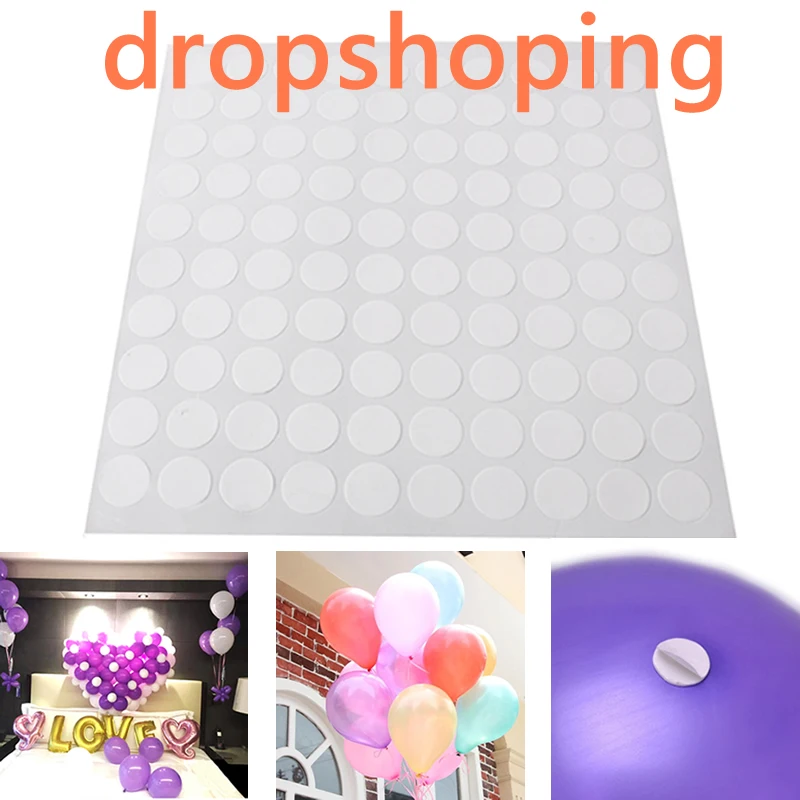 100 шт. двусторонние наклейки для воздушных шаров|Воздушные шары и аксессуары| |