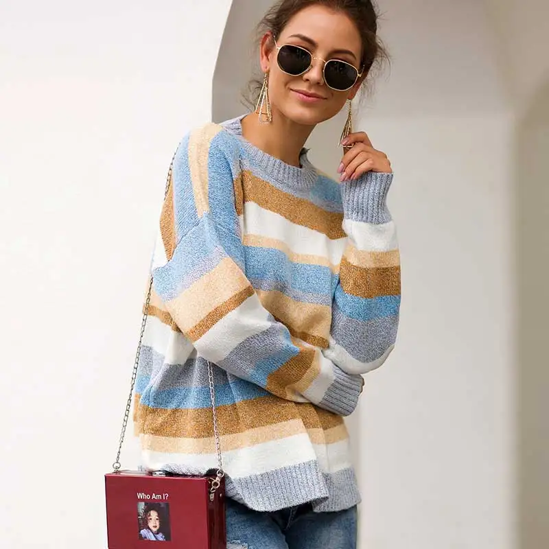 Богемный Вдохновленный 2019 новый осенне-зимний вязаный свитер женский