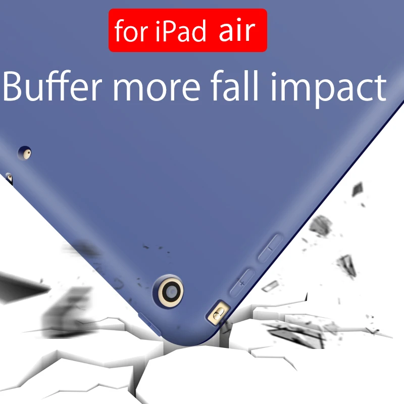 Водонепроницаемый чехол для iPad Air 1 Smart Sleep мягкий 9 7 дюйма силиконовый 1|Чехлы