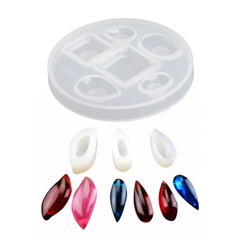 

1x DIY Silica Gel Pendant Mold Drops Pendant Resin Casting Mould Craft Making Jewelry(Square Oval Drop) & 3Pc Pendant Jewelry Ma