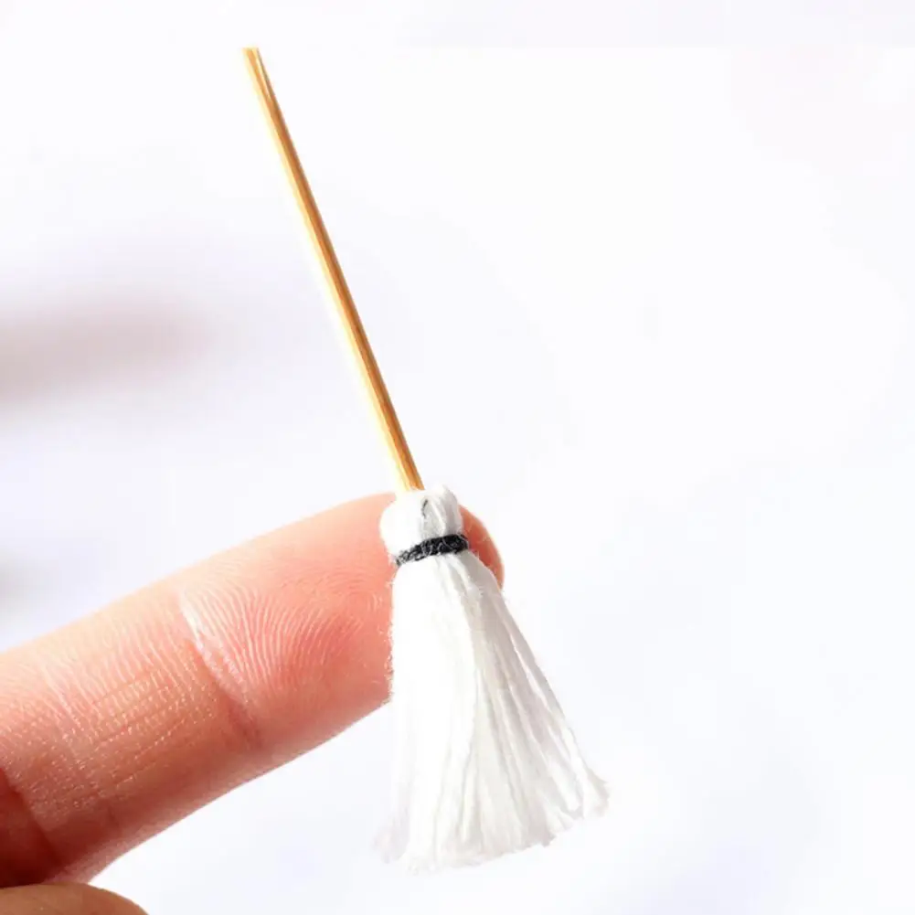 Miniature Life Simulation Bucket Mop Combination Dollhouse Decoration Accessory 5 Miniature Life Simulation Bucket Mop Combination Dollhouse Decoration Accessory 5